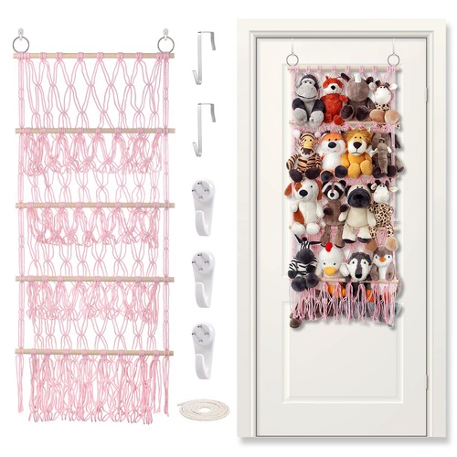 Stuffed animal net hammock - stuffed, or