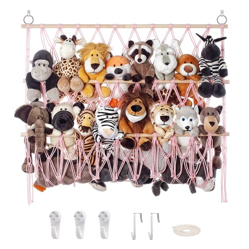 Stuffed animal net hammock - animal,